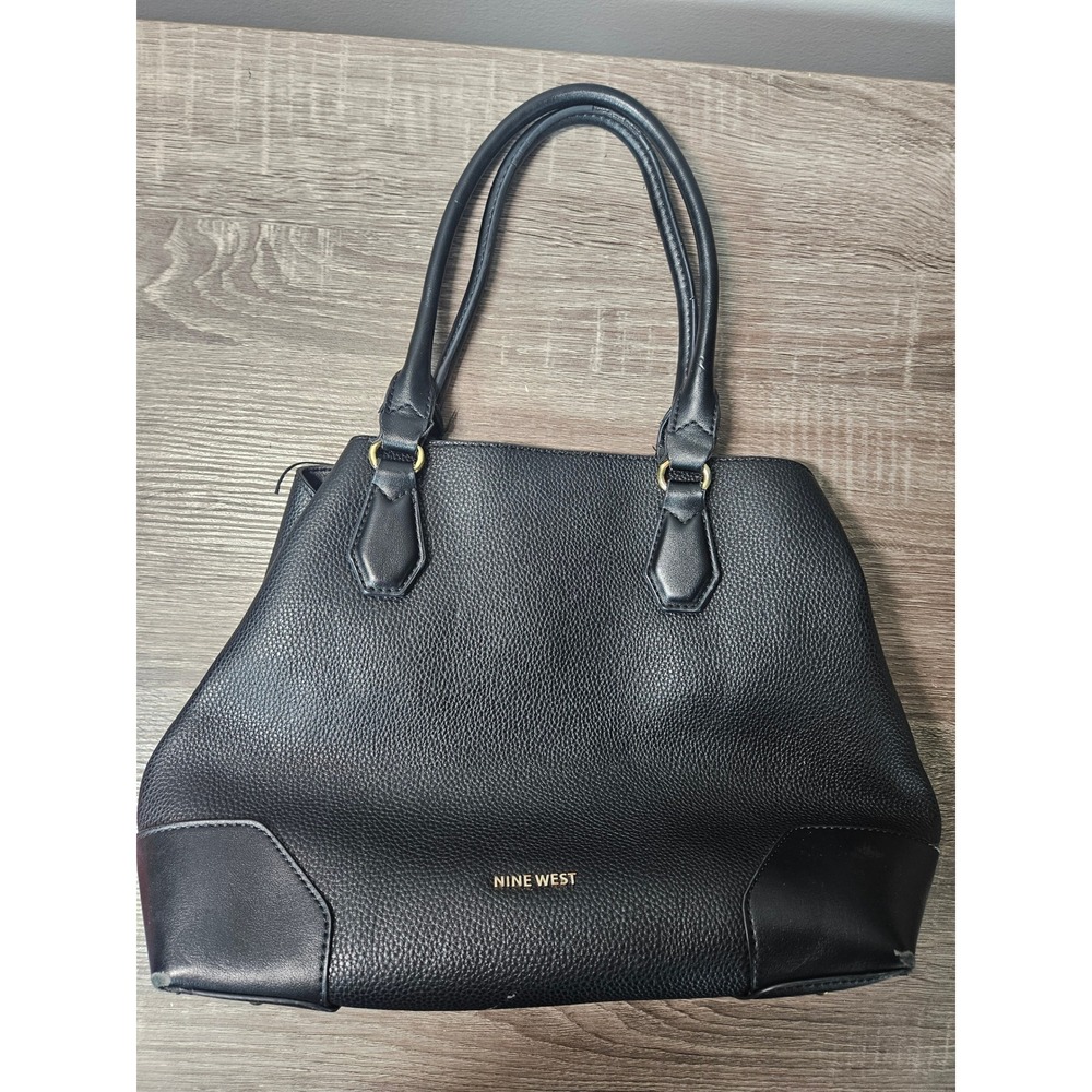 Nine West Black Satchel Handbag